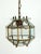 Mid-Century Modern Italian Brass and Cut Glass Pendant Lamp, 1960s For Sale - Image 3 of 14