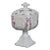 Westmoreland Milk Glass Beaded Edge Square Grape Pedestal Candy Bowl For Sale