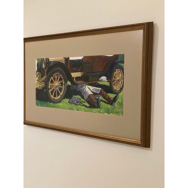 Mid 20th Century Oil Painting Robert Levin, Framed For Sale - Image 6 of 12