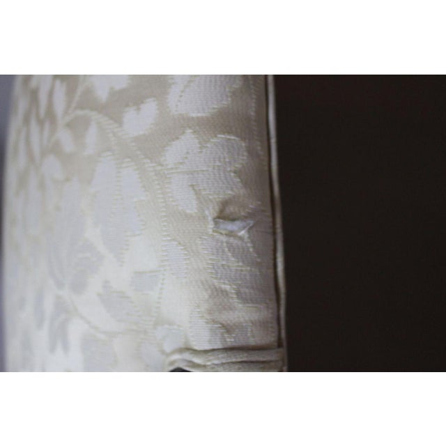 Antique French Louis XIV Style Carved Walnut Ivory White Arm Chairs - Set of 2 For Sale - Image 16 of 18