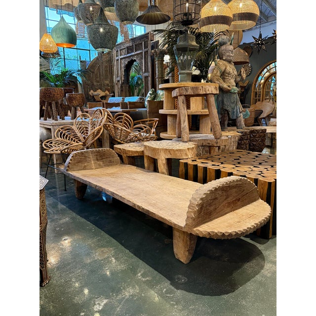 Mid 20th Century Vintage Sun Bleached Naga Table / Bench For Sale - Image 10 of 10