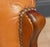 Brown Chippendale Chesterfield Armchair in Caramel Leather, 1960s For Sale - Image 8 of 11