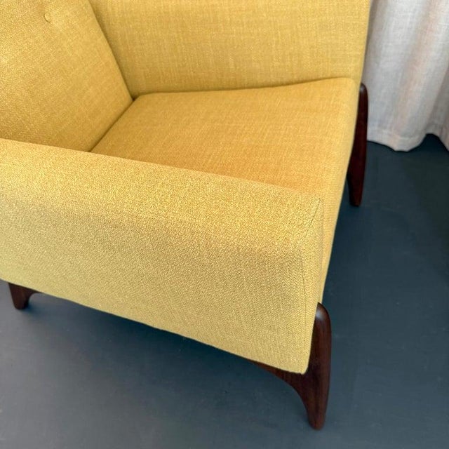 1960s Sculptural Mid-Century Modern Adrian Pearsall Style High Back Lounge Chair Set For Sale - Image 15 of 15