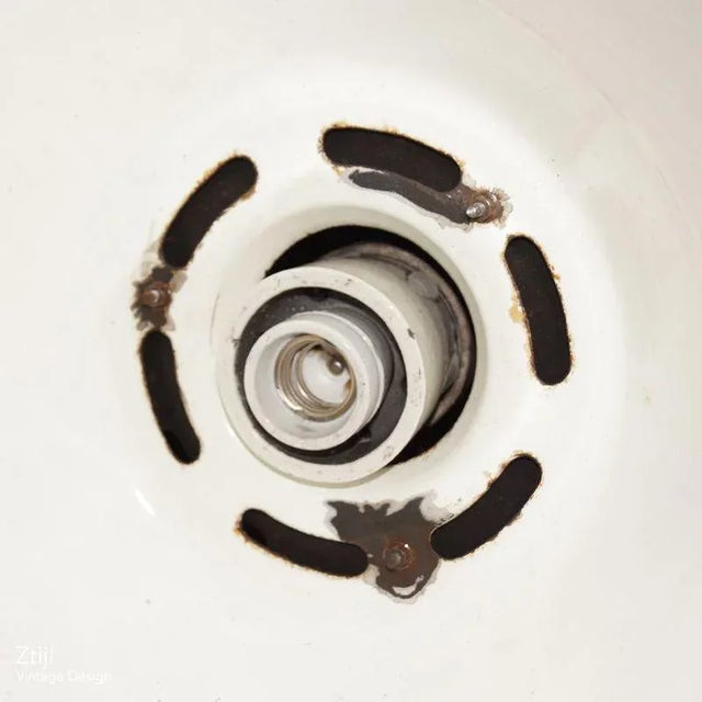 Enamel Factory Lamps from EFC, 1950s, Set of 5 For Sale - Image 6 of 13