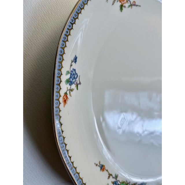 Haviland Limoges Blue Border Porcelain Serving Platter For Sale - Image 9 of 18
