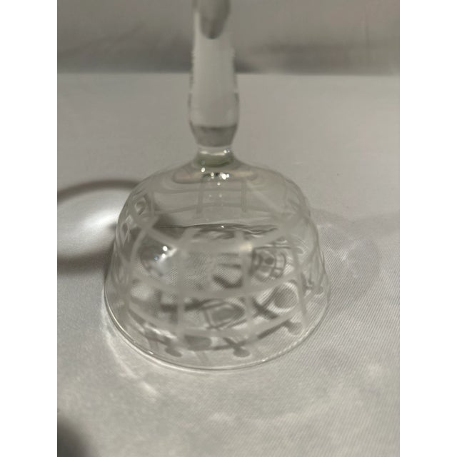 Art Deco Art Deco Champagne Coupes With Geometric Pattern-A Pair For Sale - Image 3 of 3