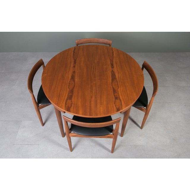 Dining Table & Roundette Chairs by Hans Olsen for Frem Røjle, Denmark, 1960s, Set of 5 For Sale - Image 13 of 18