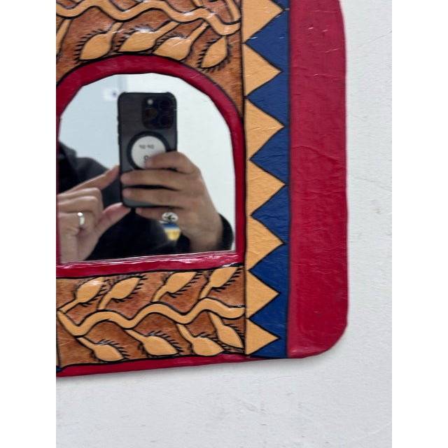 Napelese Hand Crafted Wall Mirror For Sale - Image 11 of 13