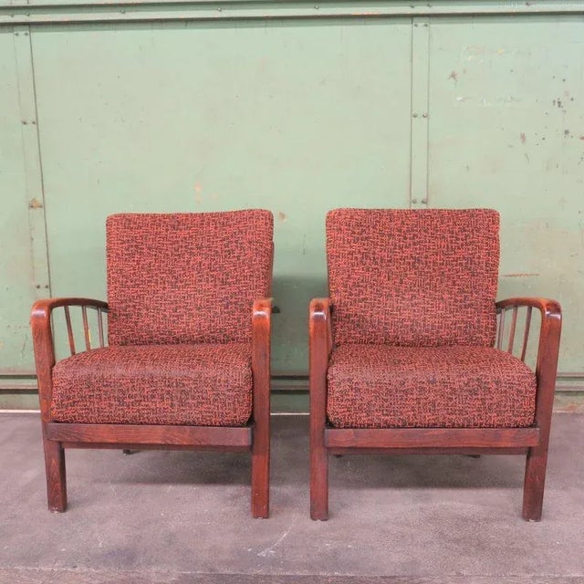 Set of Art Deco Armchairs, 1930s For Sale - Image 11 of 18