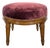 Louis XVI Style Ottoman in Velvet For Sale