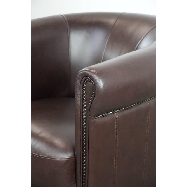 Club Chair in Cowhide Leather For Sale - Image 10 of 14
