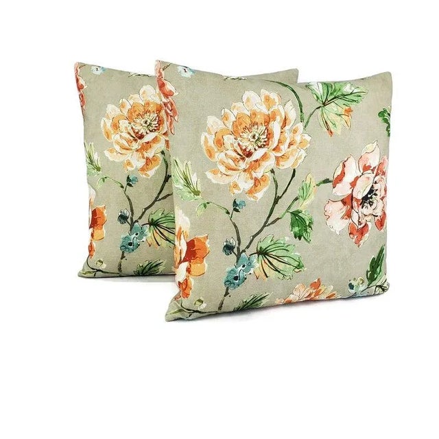 From Belle Maison Design is Ellison in the color Truffle pillow cover. This pillow features a large pattern of orange and...