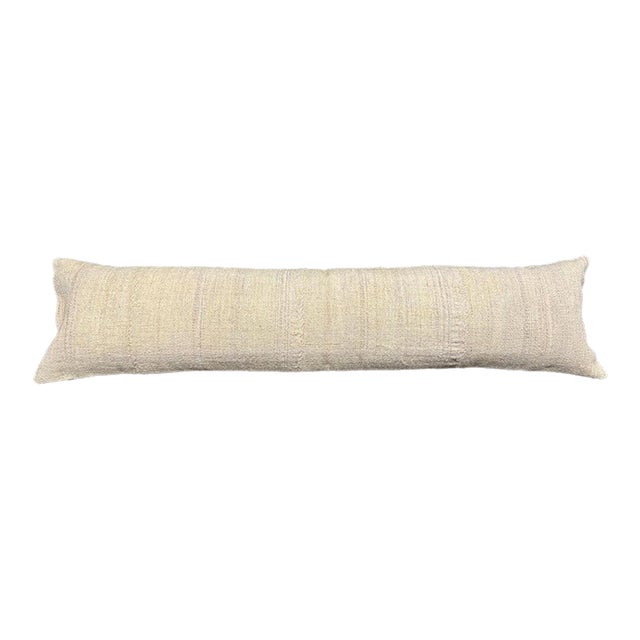 Turkish Hemp Pillow Cushion Natural Beige Cushion Cover 12x46 For Sale