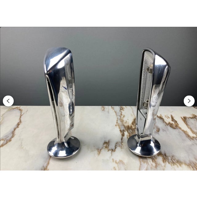 Art Deco Wall Sconces in Aluminum Magnesium by Jorge Pensi, 1980s, Set of 2 For Sale - Image 6 of 11