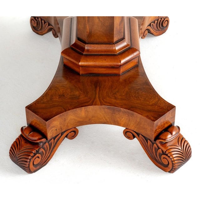 Regency Extendable Dining Table in Walnut by George Bullock, 1920s For Sale - Image 4 of 9