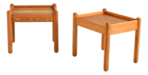 Scandinavian Pine Coffee Tables, 1970s, Set of 2