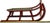 Outstanding Antique American Victorian Childs Snow Sled With Beautiful Original Hand Painted Features - Circa 1870s For Sale - Image 17 of 18
