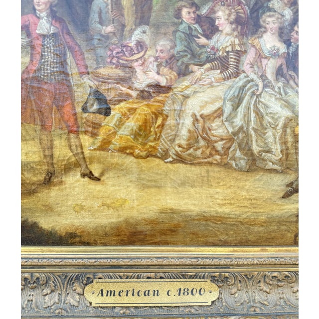 19th Century Early 19th Century American Oil on Canvas Painting For Sale - Image 5 of 12
