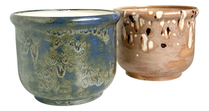 Ceramic Plant Pots, Germany, 1980s, Set of 2
