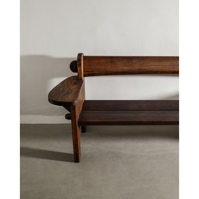 Nordiska Kompaniet Early Swedish Modern Wooden Three Seater Berga Pine Sofa by David Rosèn for Nordiska Kompaniet, 1930s For Sale - Image 4 of 7