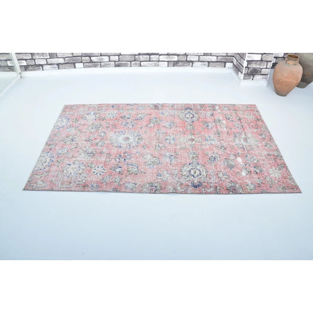 1960s Handmade wool and cotton rug in Turkish Anatolian Carpet, Vintage Area Rug, Turkish Vintage Anatolian Rug, Handmade...