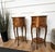 Brown Italian Art Deco Nightstands in Burl Walnut, 1940s, Set of 2 For Sale - Image 8 of 11