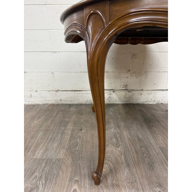Drexel Vintage Drexel Basque Provincial Collection French Louis XV Style Dining Table For Sale - Image 4 of 18