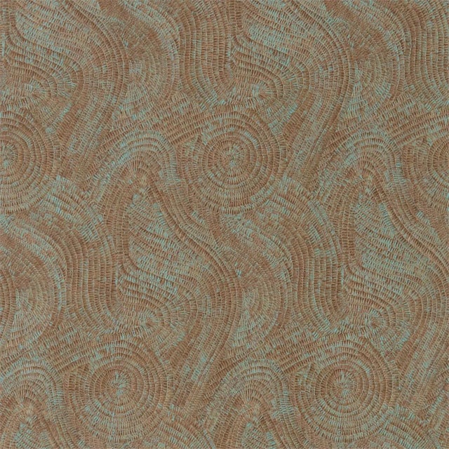 Zoffany Hawksmoor Wallpaper in Oxidised Copper - a Sample For Sale