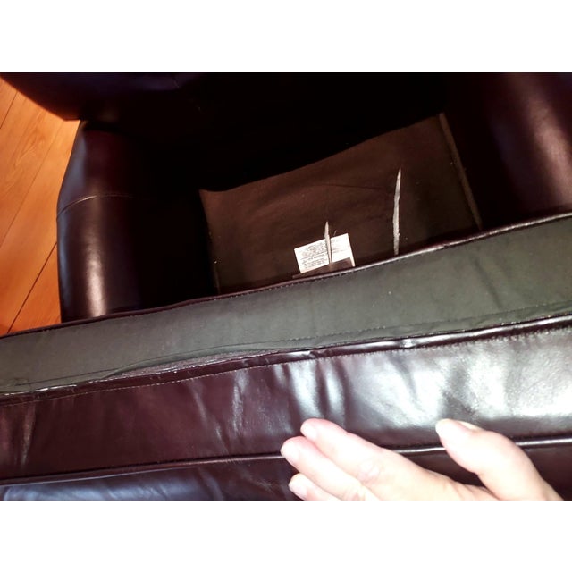 Thomasville Leather Recliner With Nailhead Trim Chairish