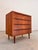 Brown Teak Chest of Drawers with Continuous Handles and Lock, Denmark, 1960s For Sale - Image 8 of 11