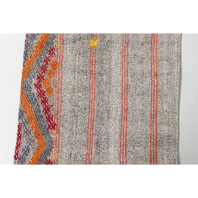 Floral Vintage Kilim Runner For Sale - Image 9 of 10