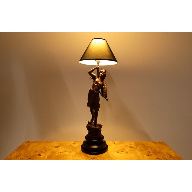20th Century Figurative Lamps, France, 1890s, Set of 2 For Sale - Image 5 of 9