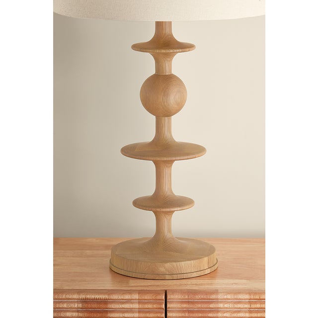 Inspired by Biedermeier candlesticks, the Jefferson Heights lamp family introduces a playful rhythm to transitional...