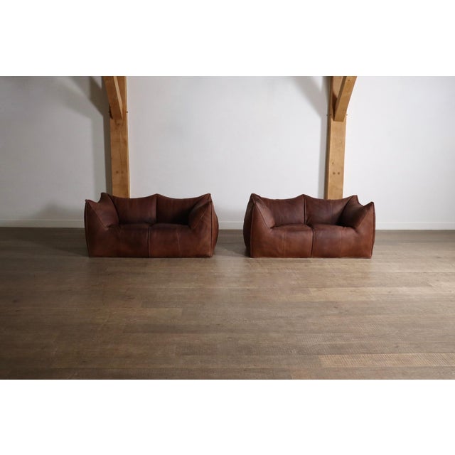 Buffalo Leather Le Bambole Sofa by Mario Bellini for B&B Italia, 1970s For Sale - Image 18 of 18