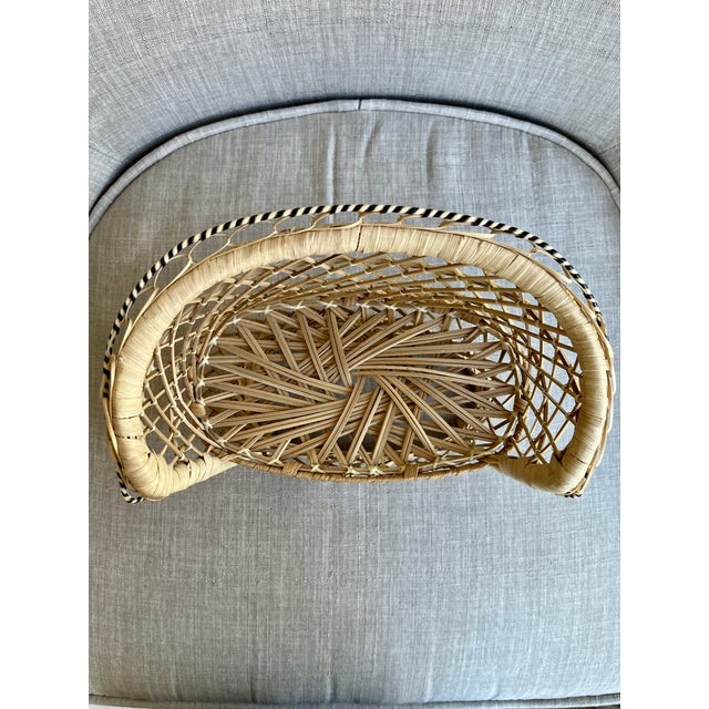 Vintage Rattan Loveseat / Chair / Plant Stand / Doll Couch For Sale In Seattle - Image 6 of 7