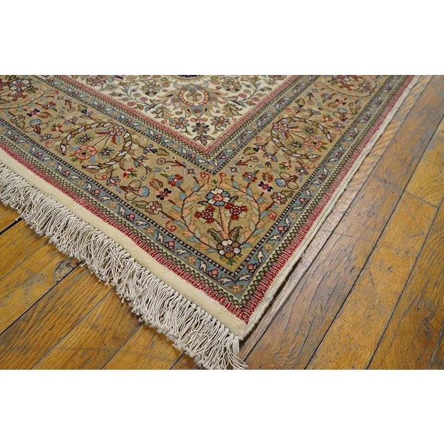 Textile Antique Persian Tabriz Rug For Sale - Image 7 of 8
