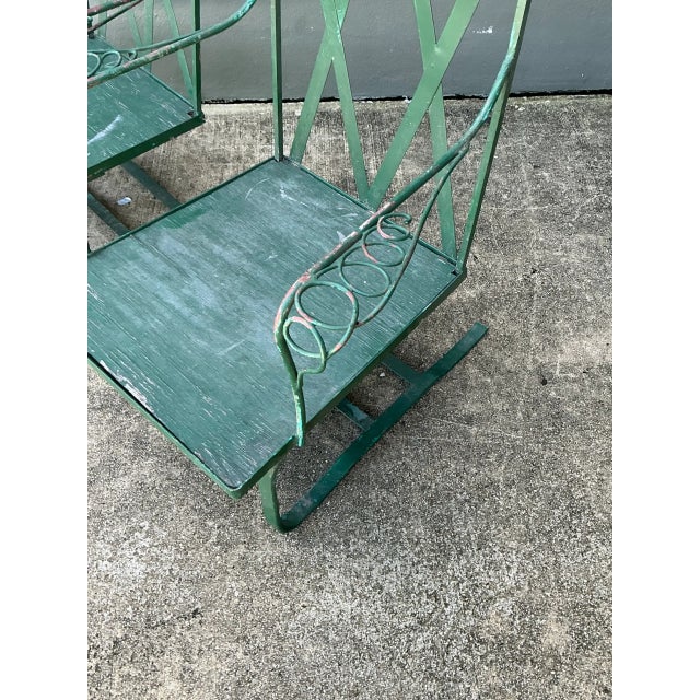 Vintage Sculptural Iron Springer Lounge Chairs - A Pair For Sale - Image 4 of 16