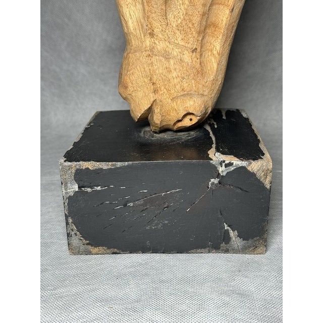 Light Wood Horse Head Sculpture For Sale - Image 10 of 14