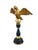 Vintage European Carved Wood Bird Sculpture on Finial 14" H For Sale - Image 4 of 8