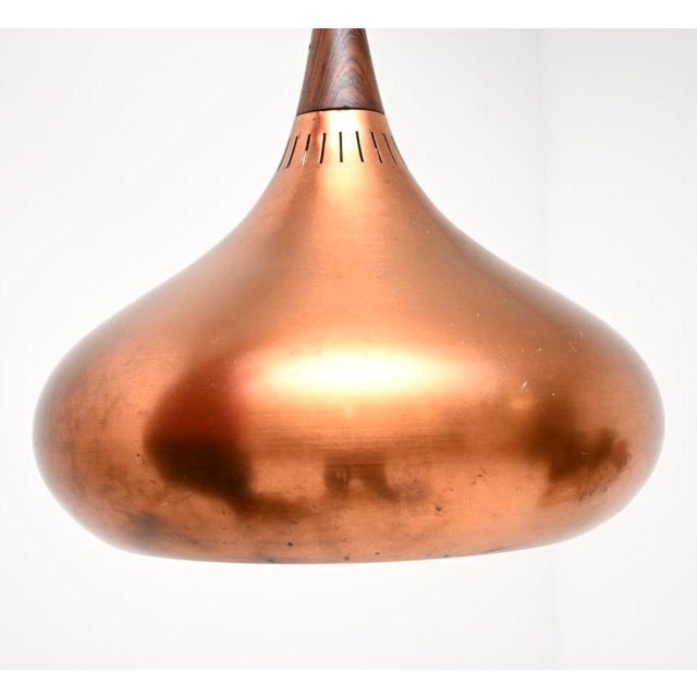 Vintage Danish Copper Orient Pendant Lamp from Jo Hammerborg, 1960s For Sale - Image 6 of 8