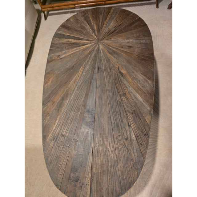 Uttermost Reclaimed Elm Wood Coffee Table Titled 'Leveni' by Uttermost For Sale - Image 4 of 7
