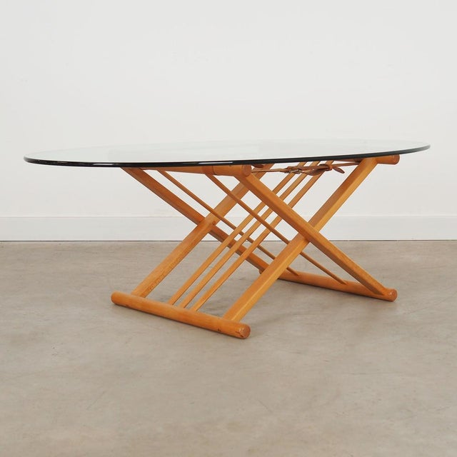 Danish Beech Coffee Table by Andreas Hansen for Haslev Møbelsnedkeri, 1990s For Sale - Image 15 of 15