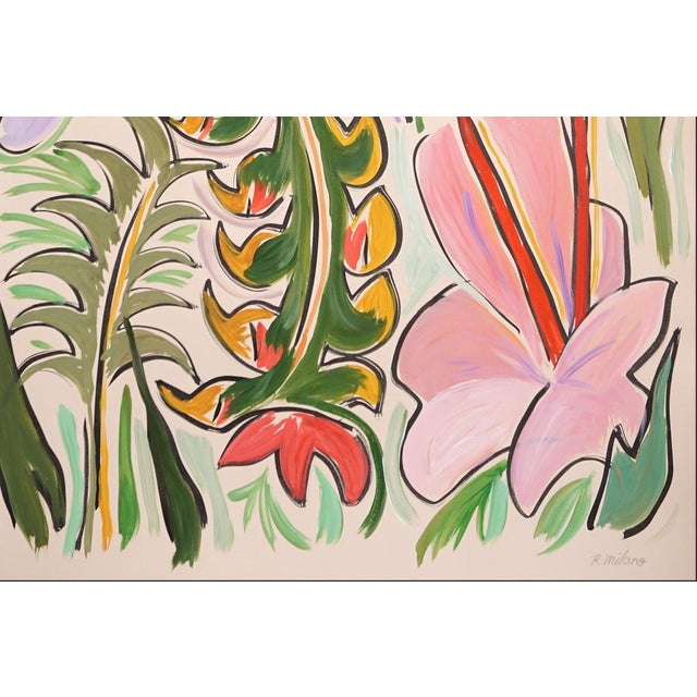 Plastic Romina Milano, Rainforest Walk, 2023, Acrylic on Paper For Sale - Image 7 of 8