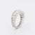 Art Deco Wedding Band with 1.5 Carat Drop Diamonds, Size 4.75 For Sale - Image 4 of 6