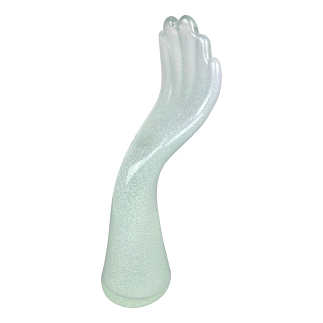 Murano Glass Hand Sculpture by Vistosi, Italy For Sale