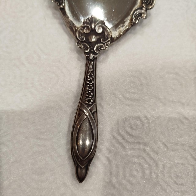 1930s Silver Hand Mirror, 1930s For Sale - Image 5 of 10