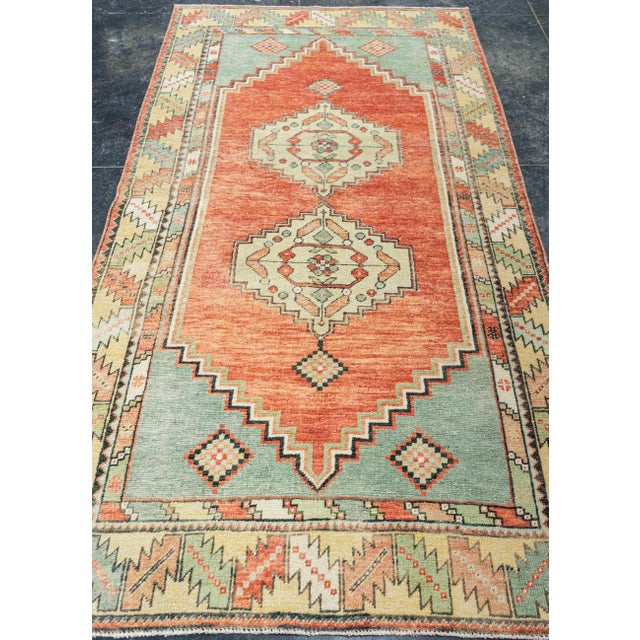 Turkish Vintage Rug 3'9" x 7'1" #21128 Explore a curated collection of hallway runners, wool rugs, and handmade...
