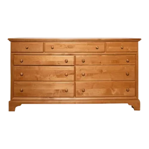 Late 20th Century American Classical Maple Double Dresser