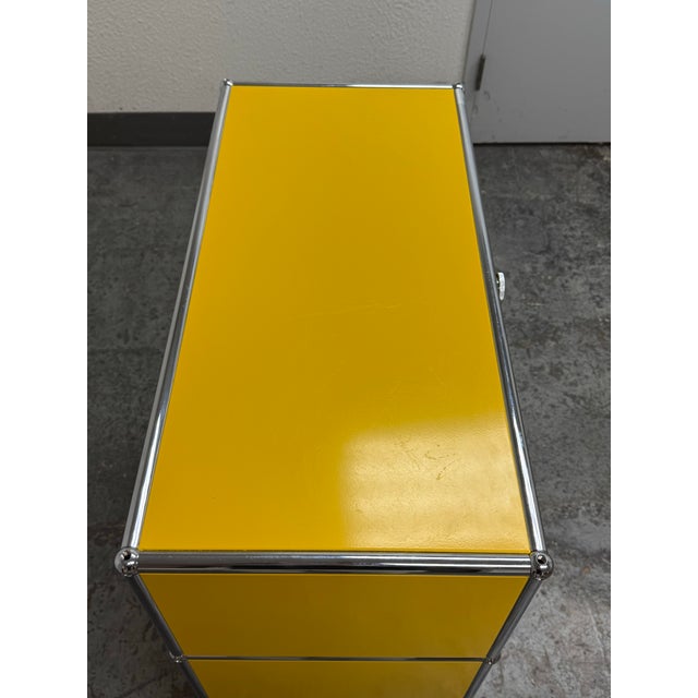 Fritz Haller for Usm Haller Three Drawer Chest, Golden Yellow For Sale - Image 9 of 12