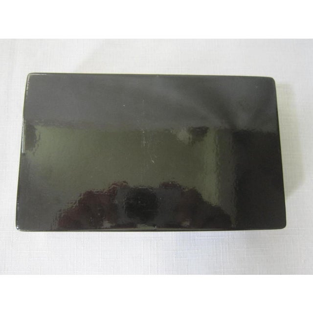 Abstract Small Modern Lacquer Enamel Box For Sale - Image 3 of 3